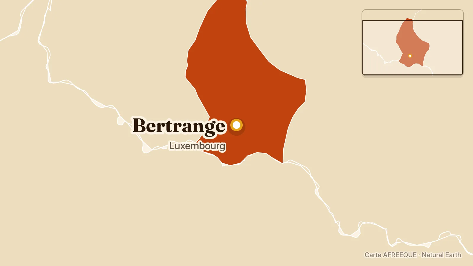 Carte : Bertrange, Luxembourg