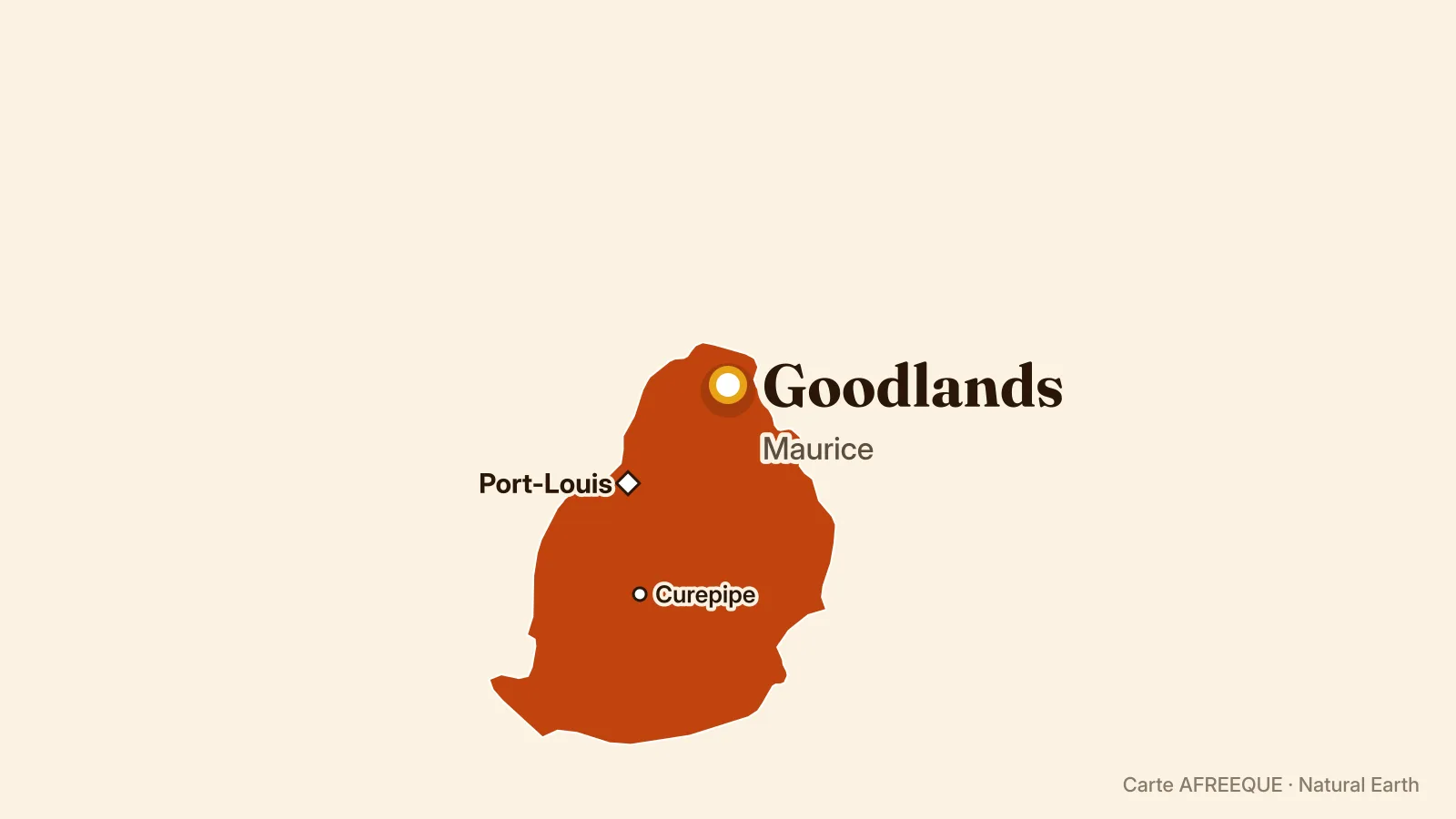 Carte : Goodlands, Maurice