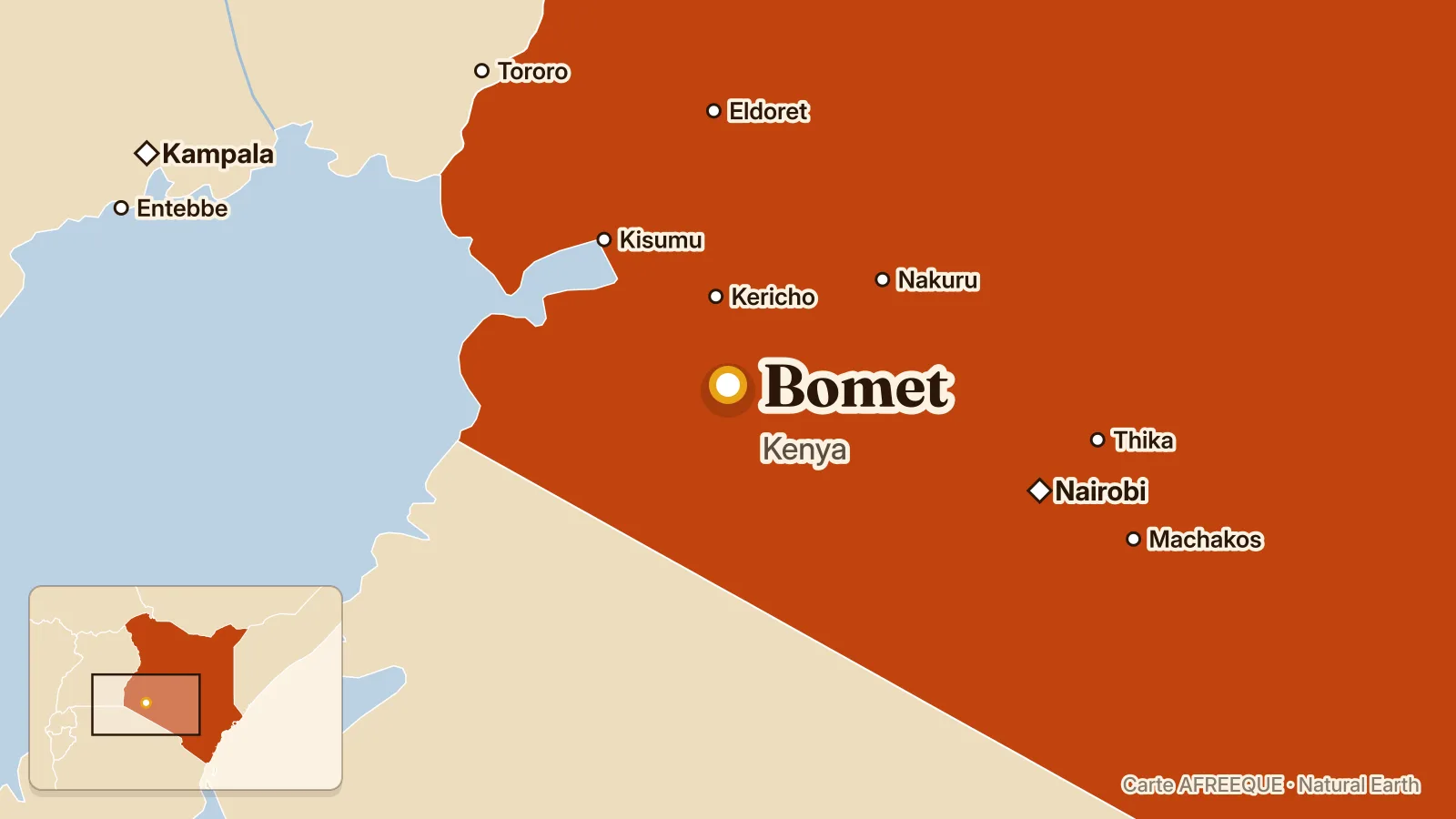 Carte : Bomet, Kenya