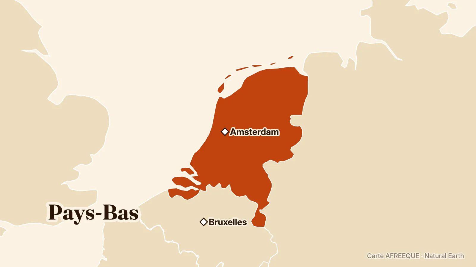 Carte : Pays-Bas