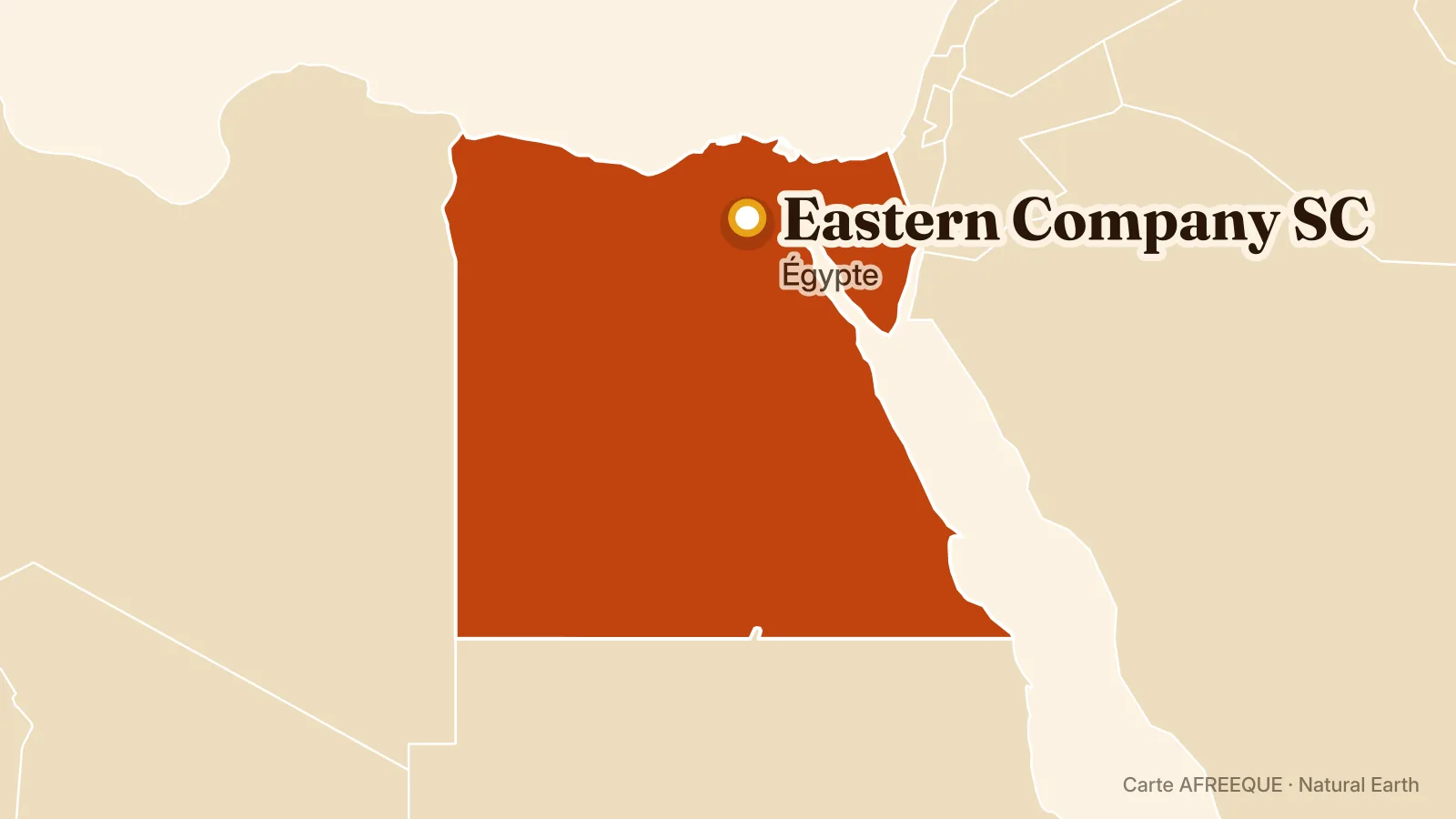 Carte : Eastern Company SC, Égypte