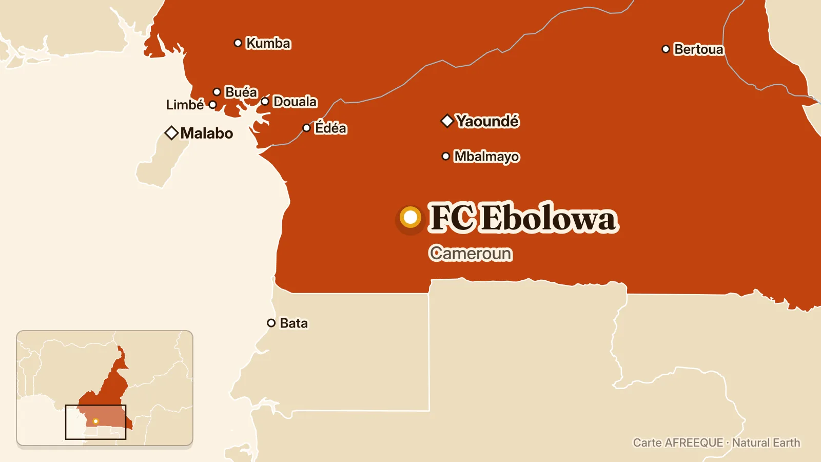 Carte : FC Ebolowa, Cameroun