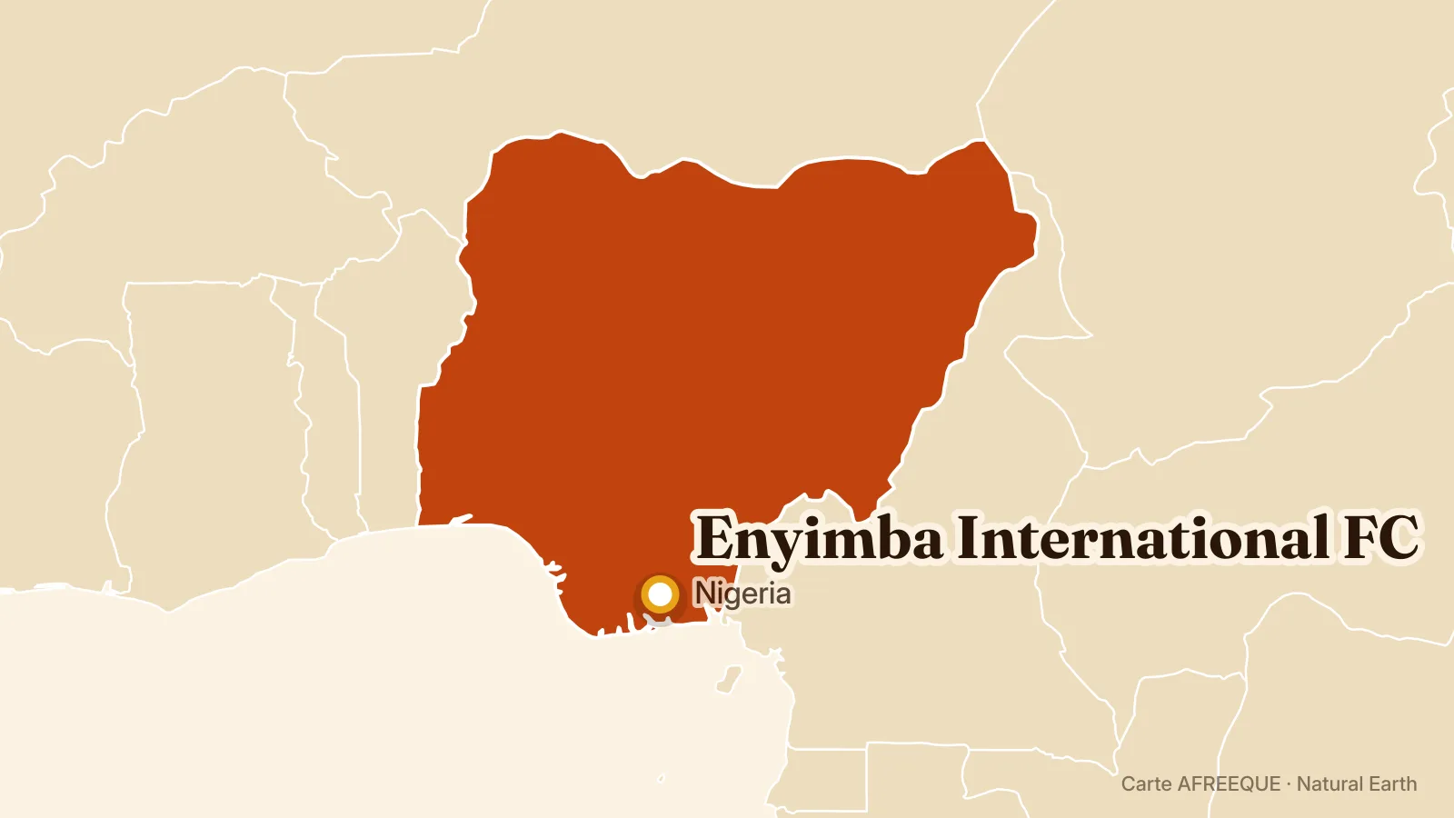 Carte : Enyimba International FC, Nigeria