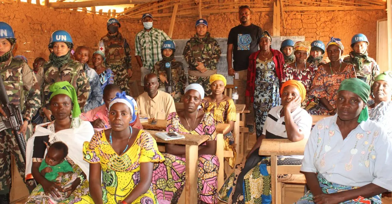 MONUSCO's Nepalese peacekeepers' female engagement team in Gina DRC 6 JUILLET 2022 — photo d’illustration (casques bleus)
