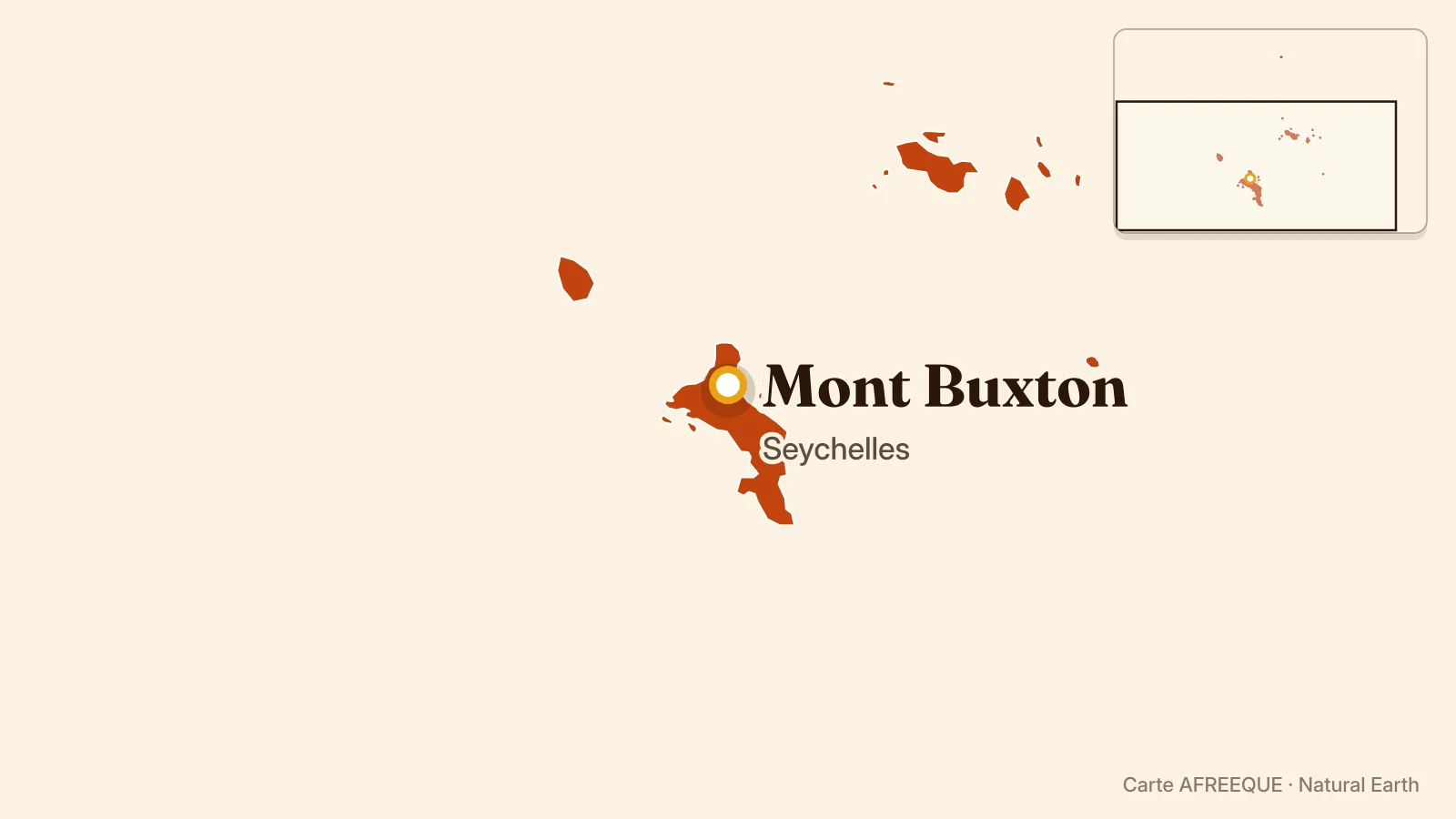 Carte : Mont Buxton, Seychelles
