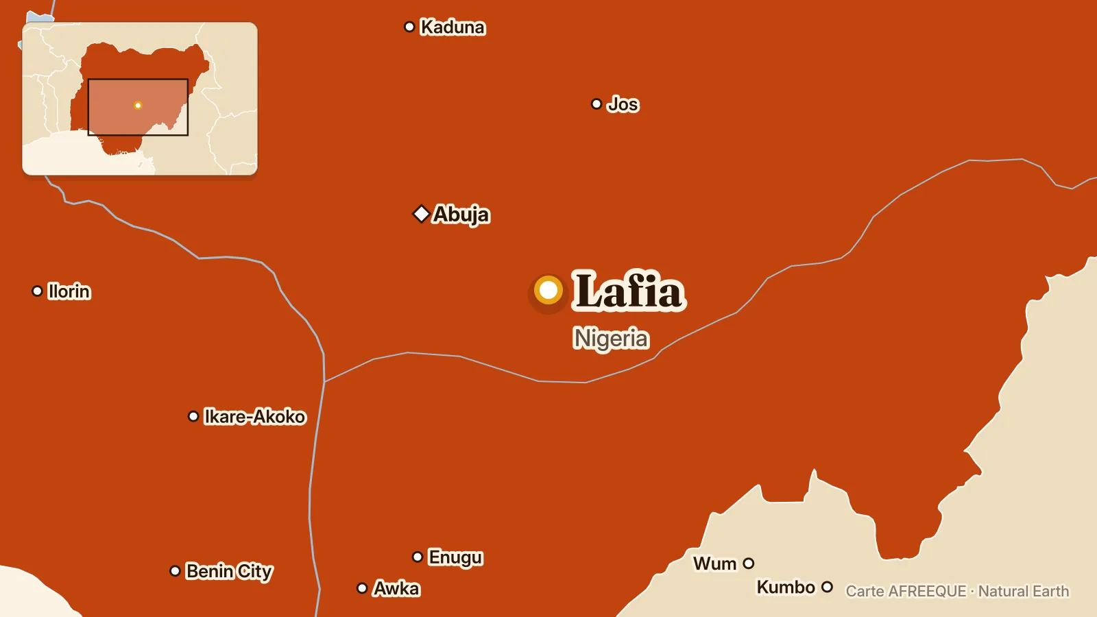 Carte : Lafia, Nigeria